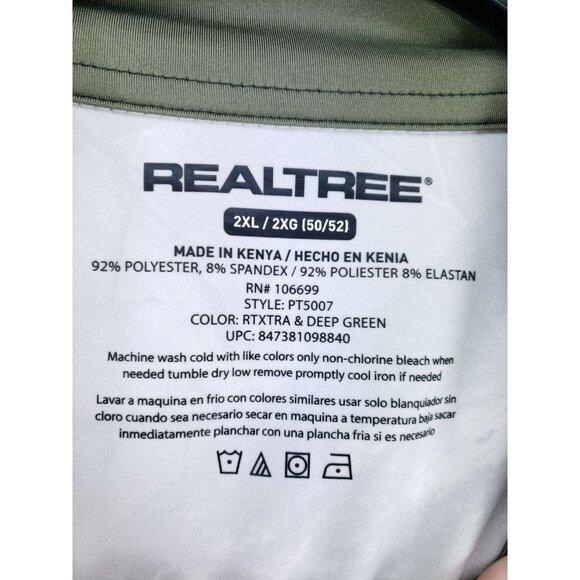 Realtree Xtra Half Zip Pullover Men's Size 2X Camouflage - Picture 6 of 8